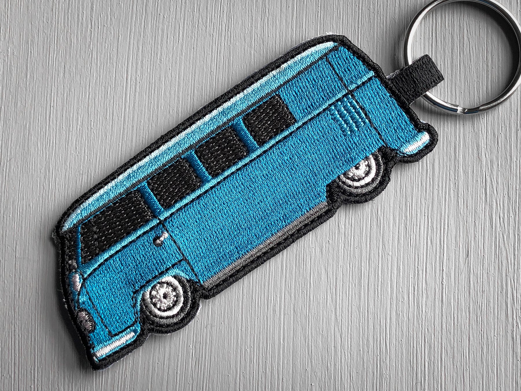 blue vw t1 keychain key chain