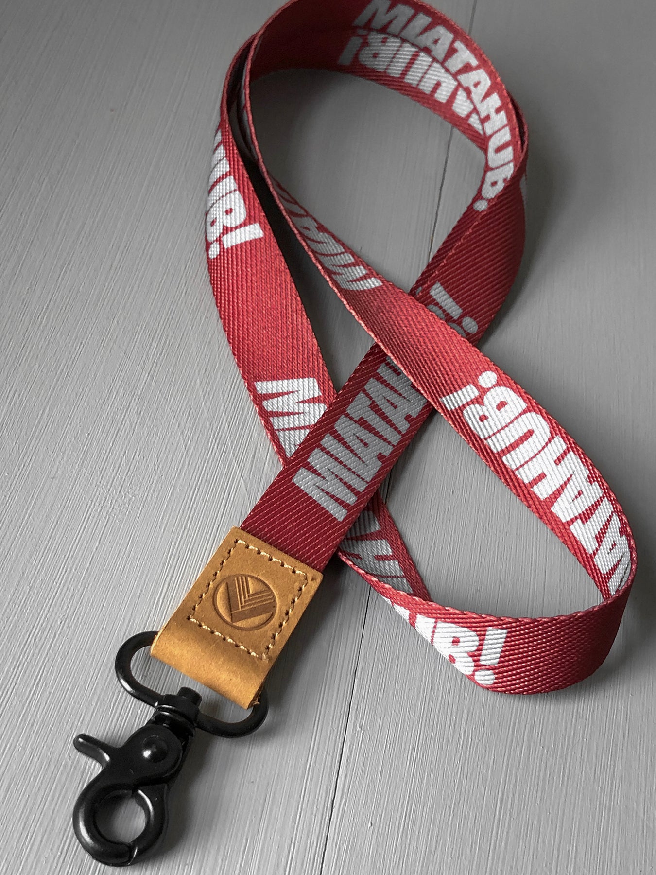 thumbnail image 2 of Red Racing Keychain For MAZDA – Metal Key Ring With Nylon Hook Strap Lanyard 2 of 5
