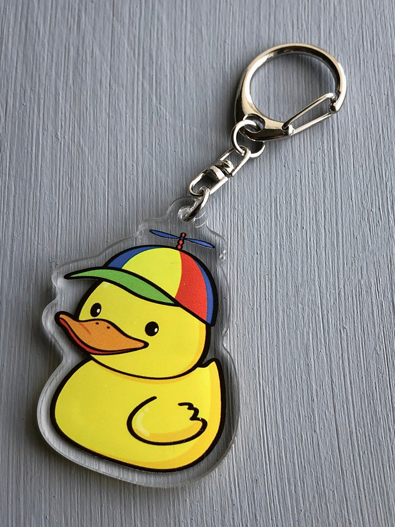 rubber ducky colorful hat propeller