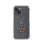 Harlekin Sprinkles Clear iPhone Case