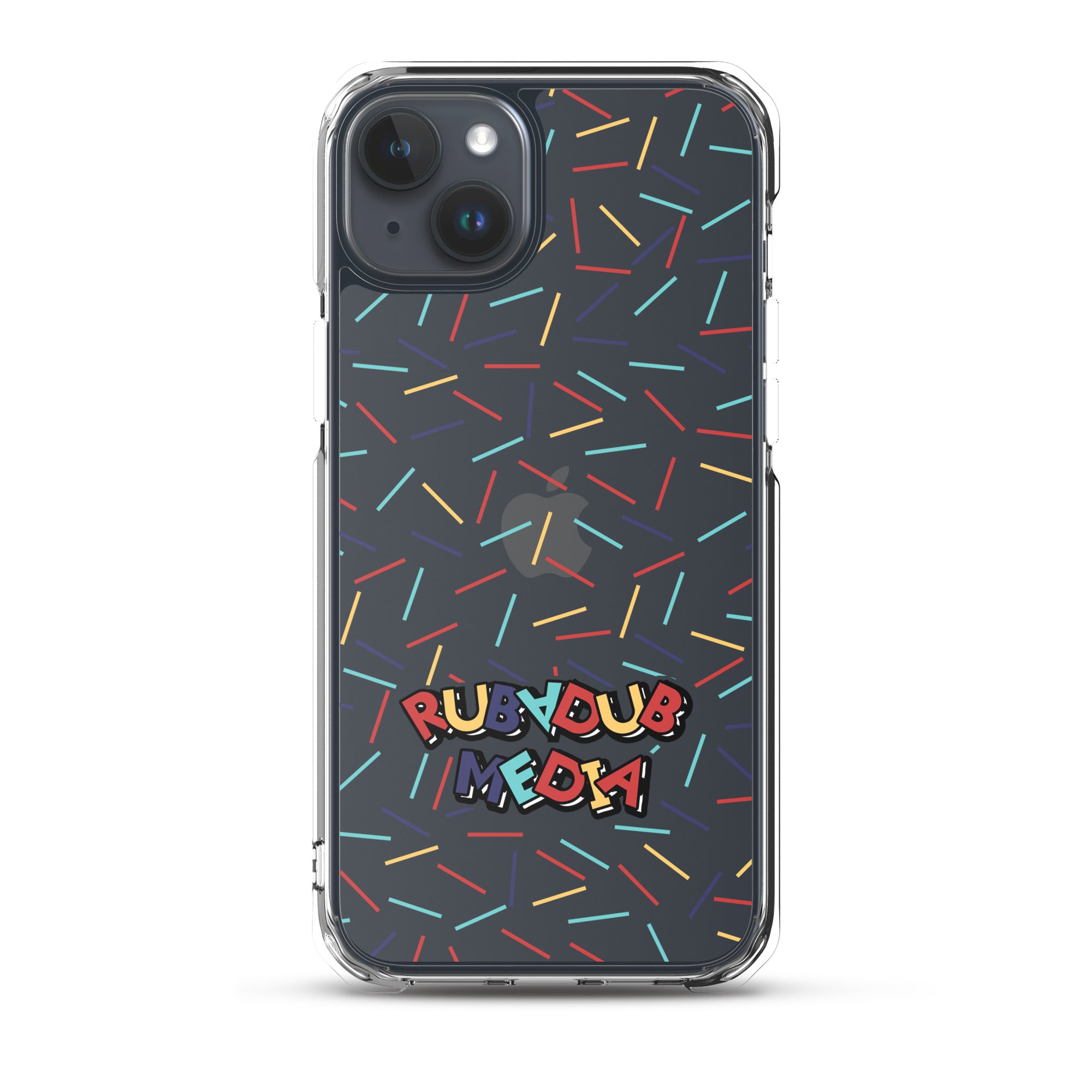 Harlekin Sprinkles Clear iPhone Case