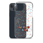 Harlekin Sprinkles Clear iPhone Case