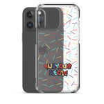 Harlekin Sprinkles Clear iPhone Case