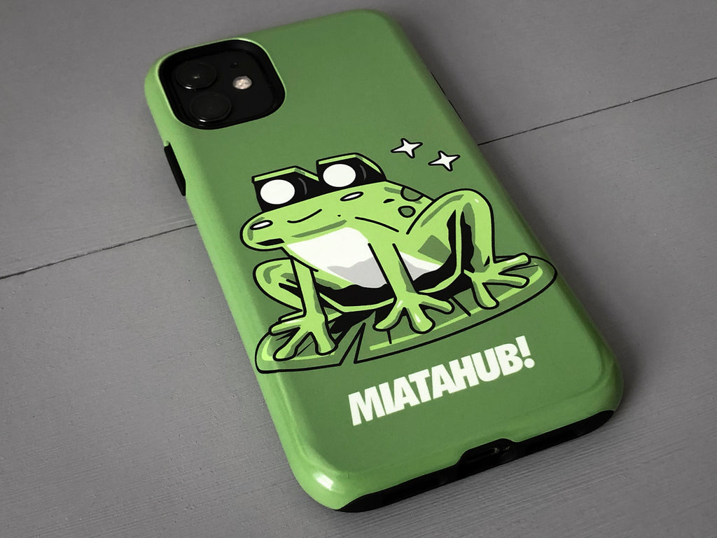 miata frog iphone case