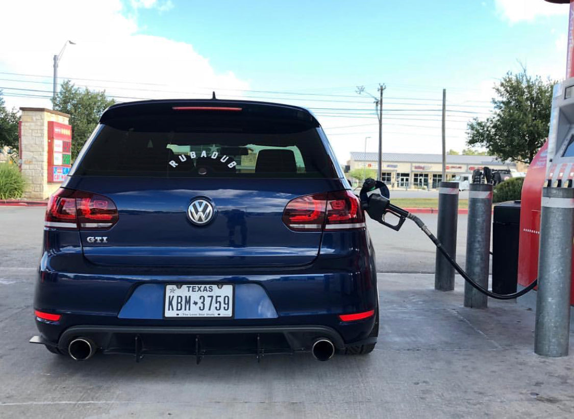 texas gas mk6 gti rear blue