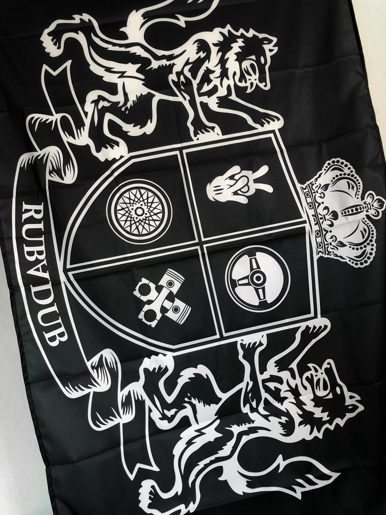 Rubvdub Design Rubadub Crest Flag – RUBADUB MEDIA