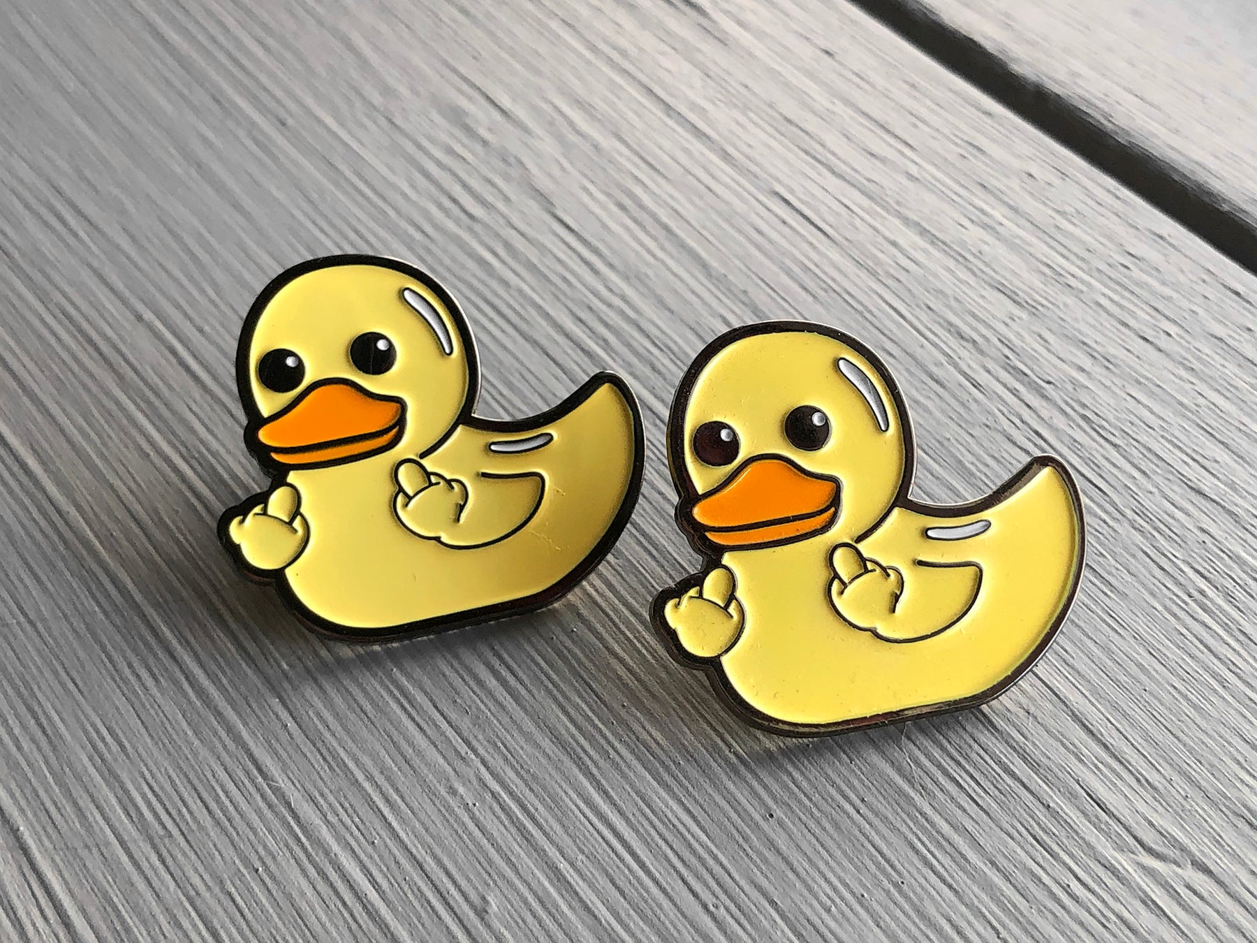 Zero Ducks Given Enamel Pin