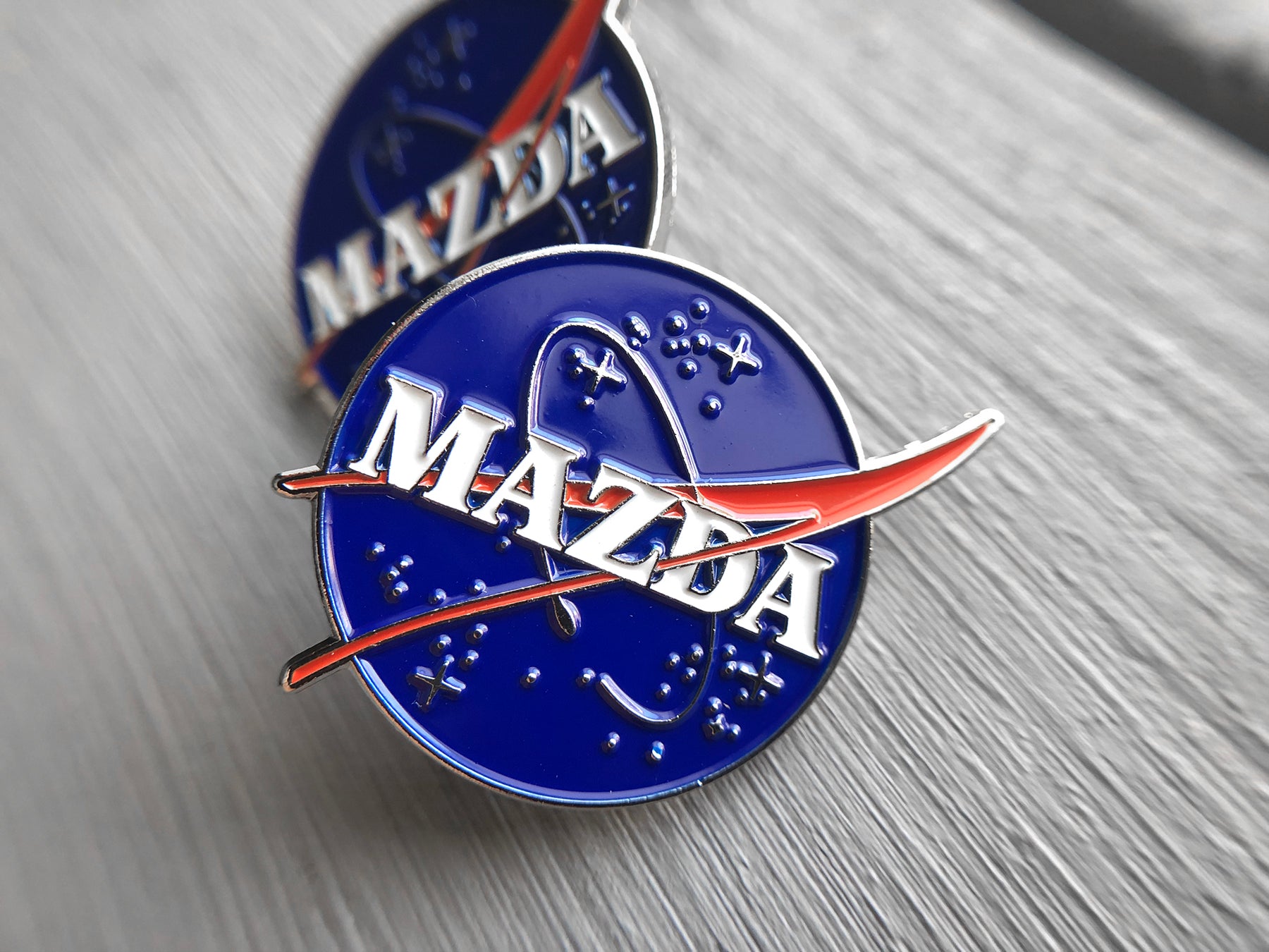 M A Z D A Space Enamel Pin