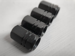 black tuner valve stem caps