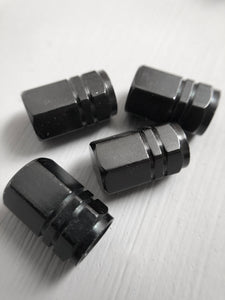 black alloy valve stem caps tires