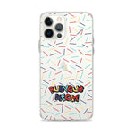 Harlekin Sprinkles Clear iPhone Case