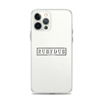 Rubadub Media Clear iPhone Case