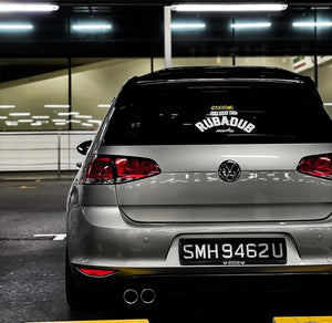 mk7 golf gti rear stance silver grey