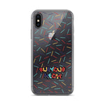 Harlekin Sprinkles Clear iPhone Case