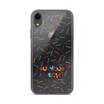 Harlekin Sprinkles Clear iPhone Case