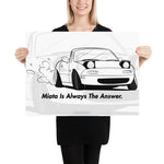 Miata Is Always The Answer Poster