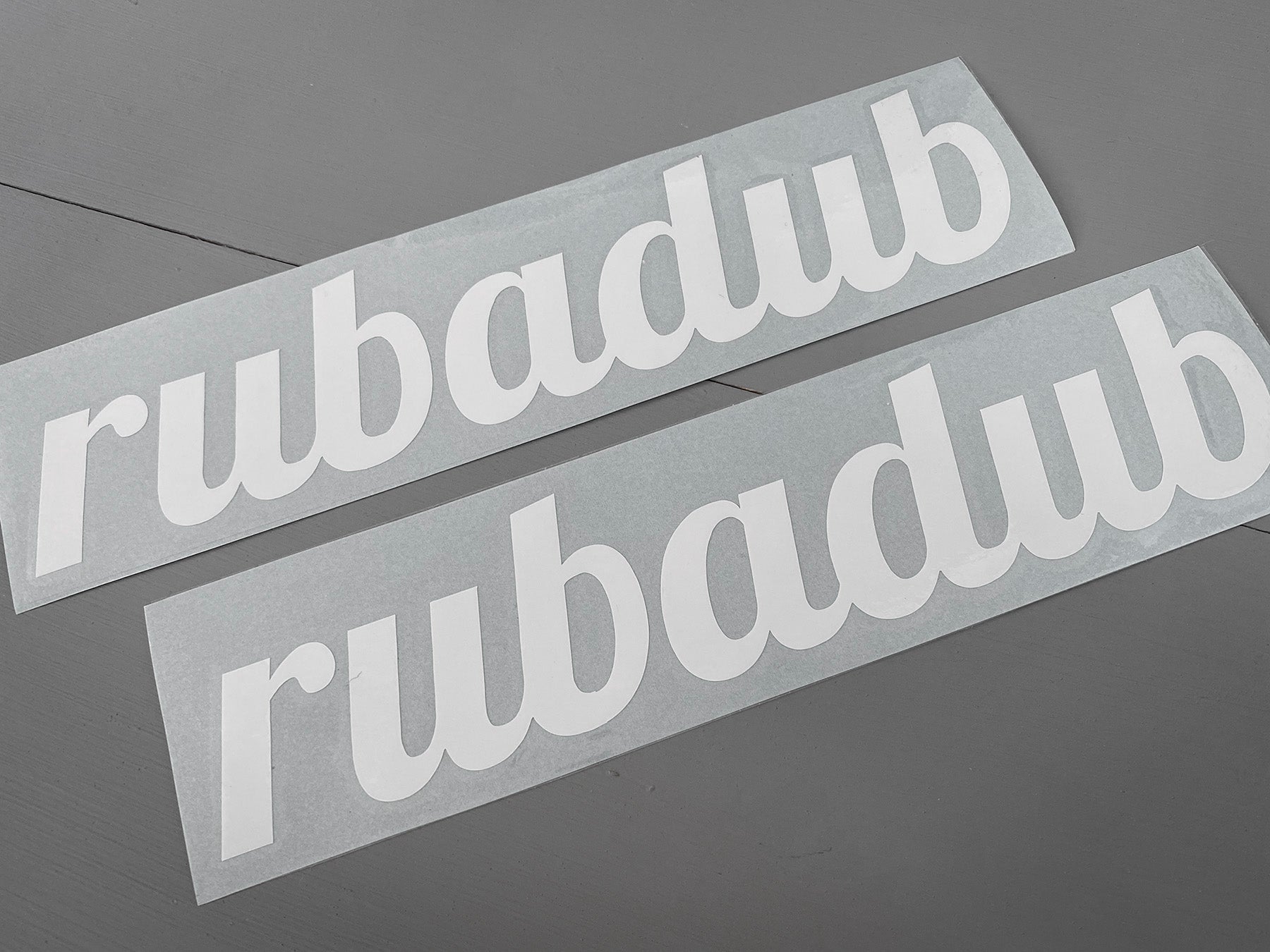 rubadub Script Logo Decal