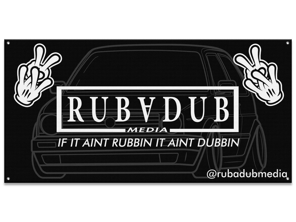 rubadub mesh vinyl garage banner