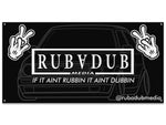 rubadub mesh vinyl garage banner