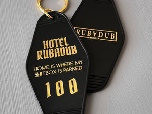 black and gold rubadub key chain keychain gift