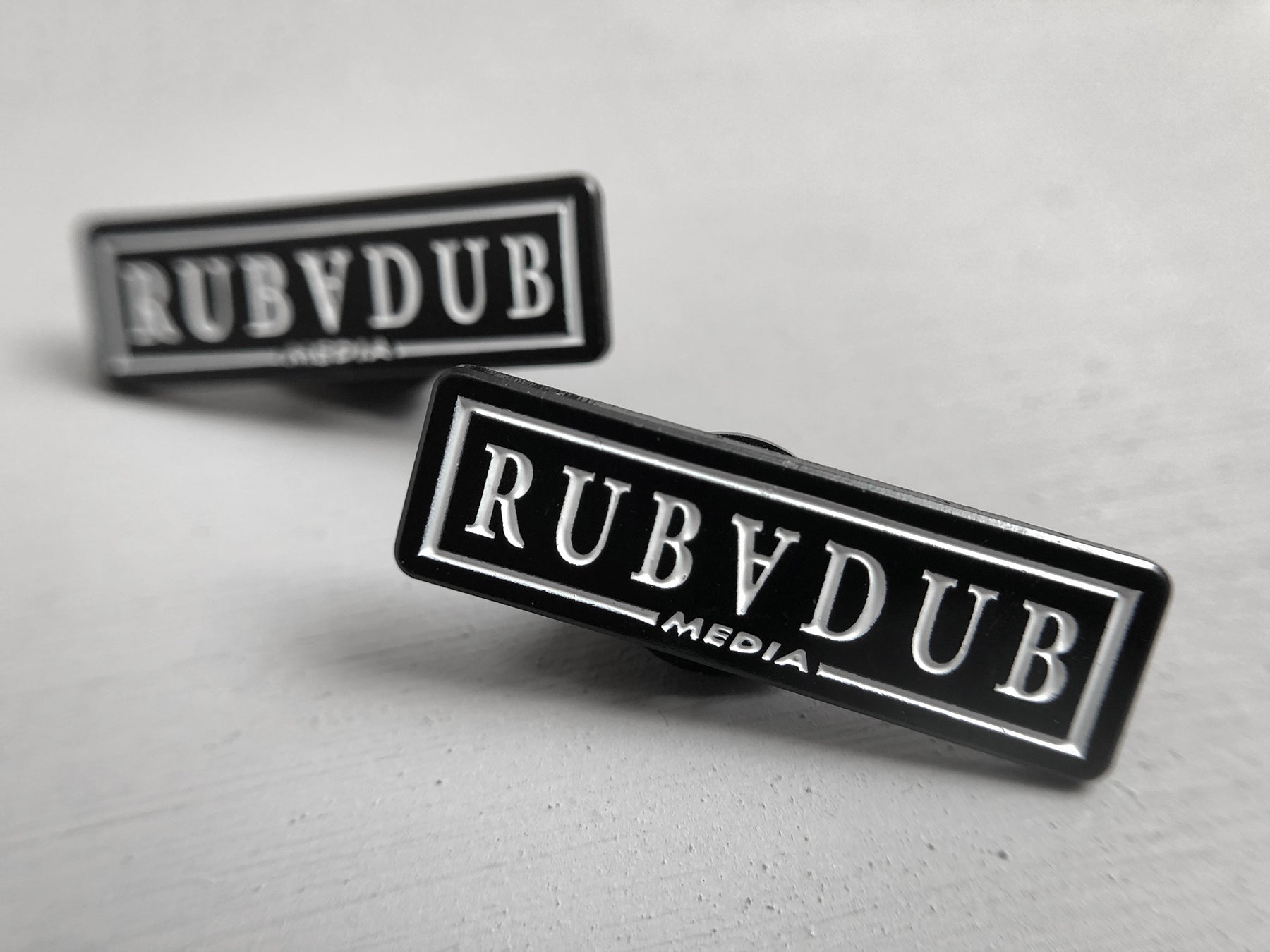 Rubvdub Design Rubadub Media Enamel Pin – RUBADUB MEDIA