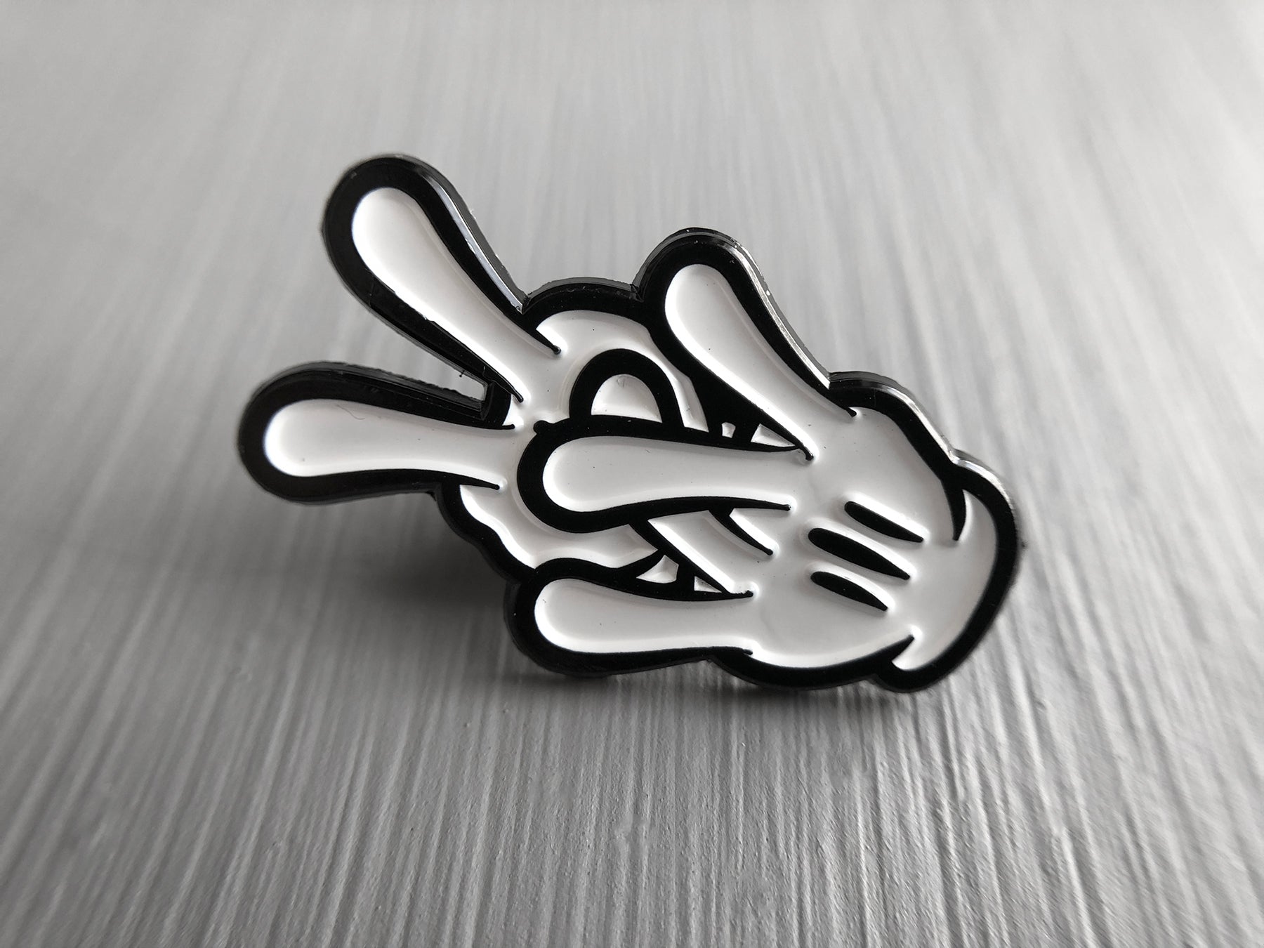 Dub Hand Dub Hands Enamel Pin – RUBADUB MEDIA