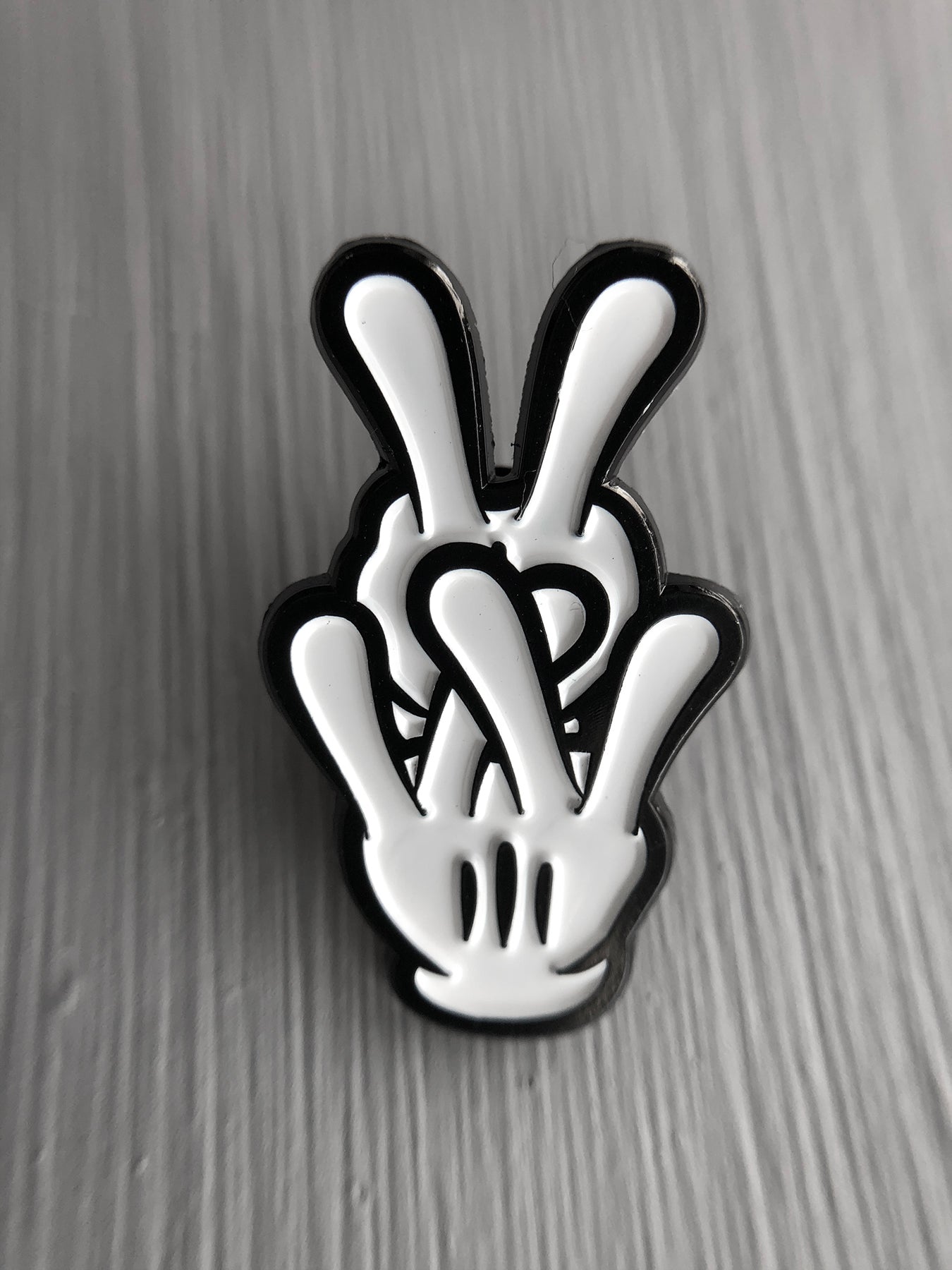 Dub Hand Dub Hands Enamel Pin – RUBADUB MEDIA